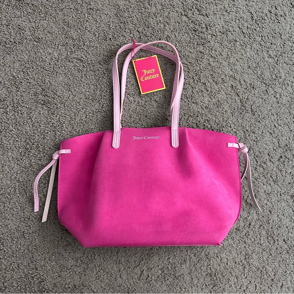 Juicy Couture Suede Fuscia Pink Tote